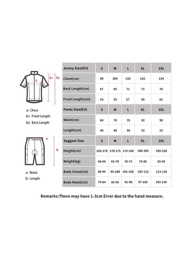 LIXADA - Breathable Quick-Dry Shirt And Gel Padded MTB Cycling Jersey Set - Image 1