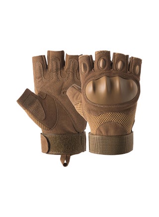 Half Finger Outdoor Knuckle Non-slip Wear-resistant Cycling Gloves 23 X 23cm - v1584352747/N35286304A_1