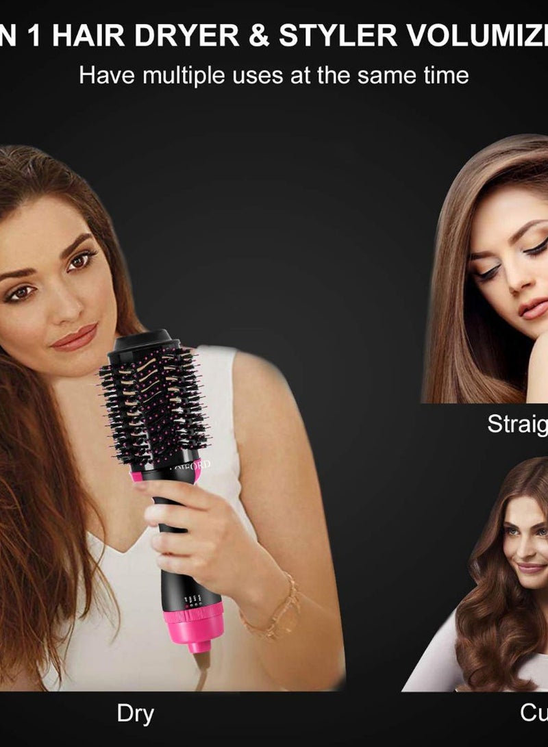 Generic - Hair Dryer Styler Pink/Black - Image 1