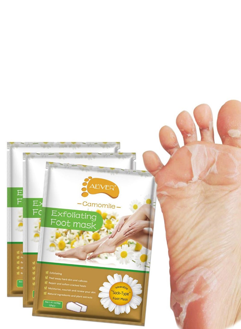 أليفر مجموعة ماسك مقشر للقدم بالبابونج مكونة من 3 قطع 3 x 40جرام - Image 2