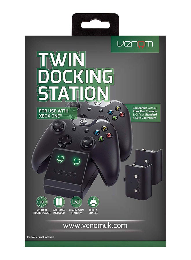 فينوم محطة شحن مزدوجة لأذرع تحكم اكس بوكس وان مع بطاريتين قابلتين لإعادة الشحن - Image 1