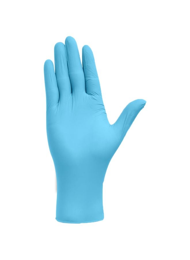 100-Piece Disposable Nitrile Examination Glove Blue L - Image 1