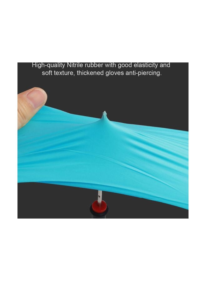 100-Piece Disposable Nitrile Examination Glove Blue L - Image 5
