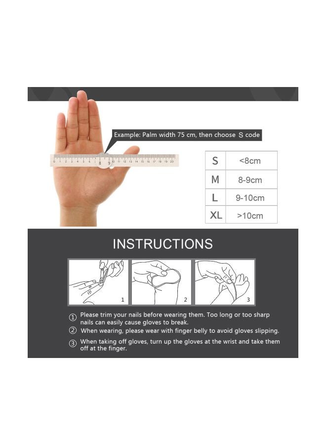 100-Piece Disposable Vinyl Examination Gloves - Image 2