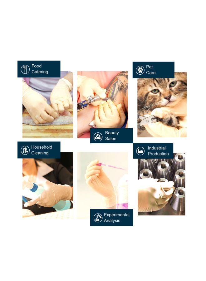 Generic 100-Piece Disposable Latex Examination Gloves  - Image 5