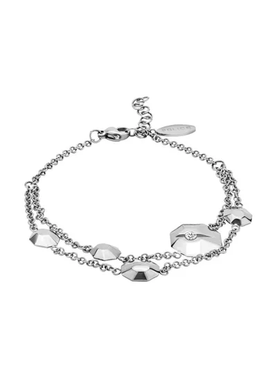 بوليس Sardona Stainless Steel Stone Studded Bracelet