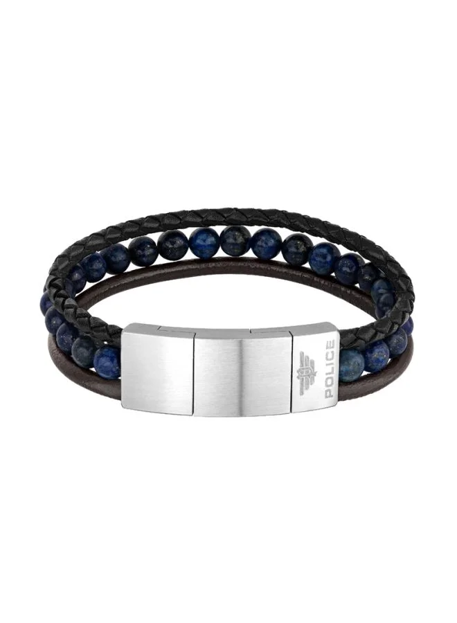 POLICE Multilayered Stainless Steel with Beads Bracelet