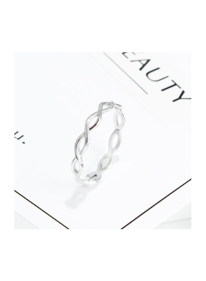 خاتم مَجدُول من الفضة الإسترليني عيار 925 - Image 2