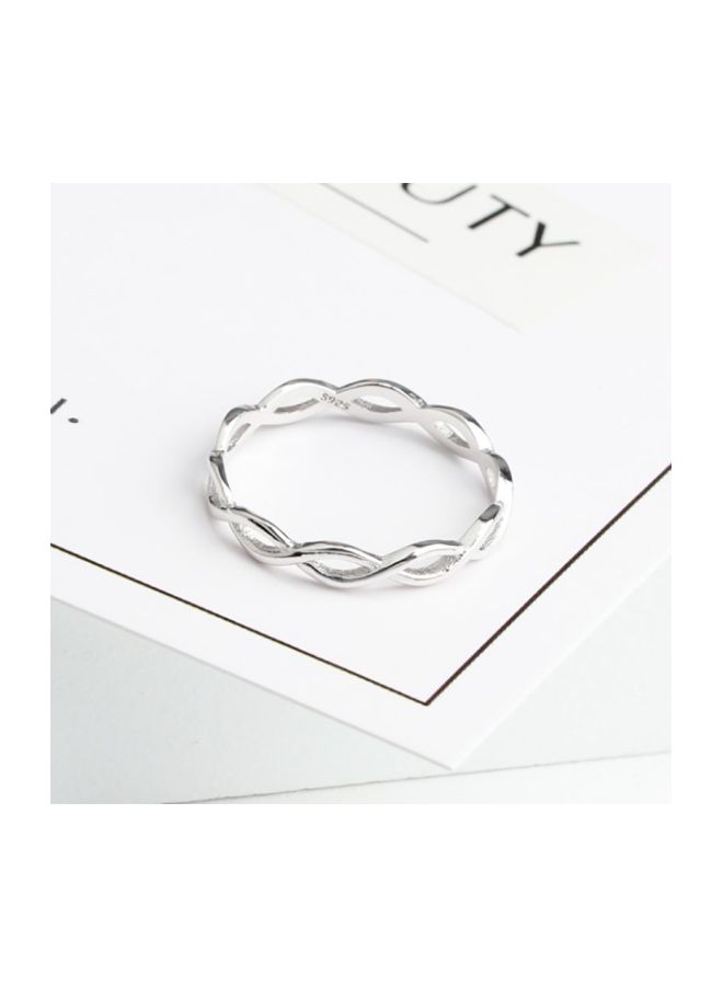 خاتم مَجدُول من الفضة الإسترليني عيار 925 - Image 3