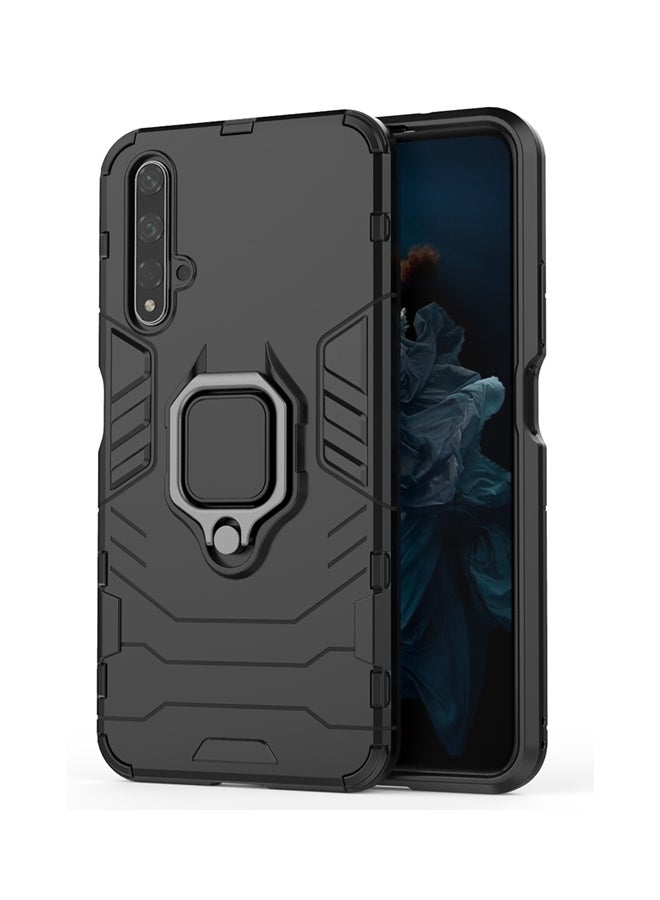 Protective Case Cover With Finger Ring For Huawei Nova 5T Black - Image 1