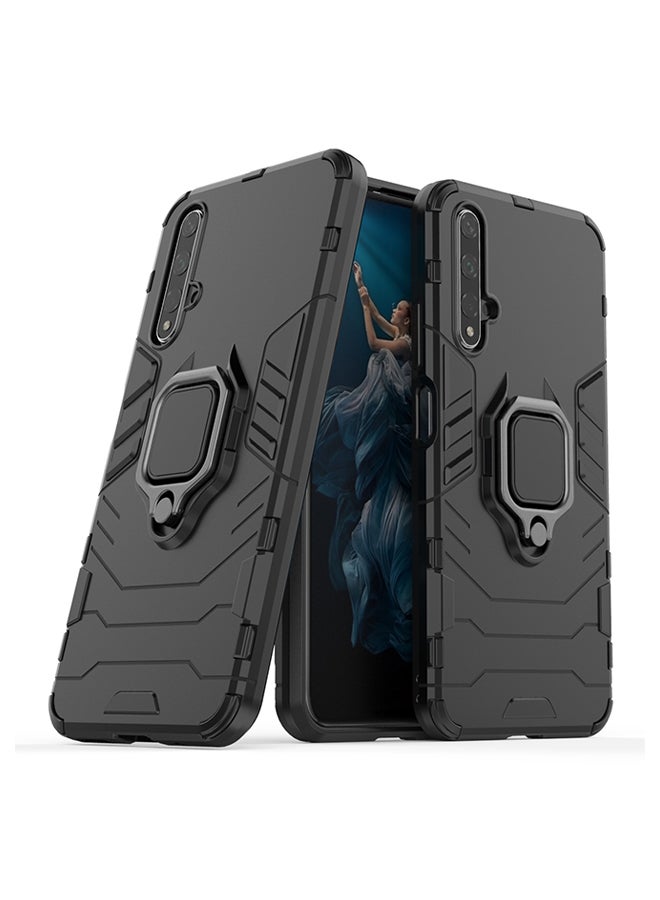 Protective Case Cover With Finger Ring For Huawei Nova 5T Black - Image 2