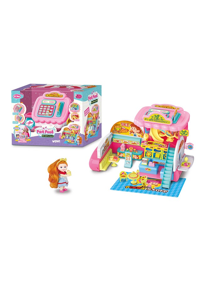 Basmah Cash Register Pretend Play Set 21x48x21cm - Image 2