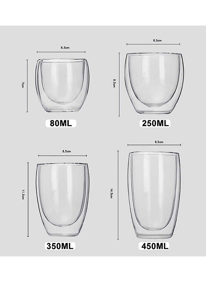 BLACKSTONE - 2-Piece Double Wall Glass Tumbler Clear 350ml - Image 1
