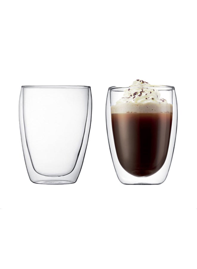 BLACKSTONE - 2-Piece Double Wall Glass Tumbler Clear 350ml - Image 1