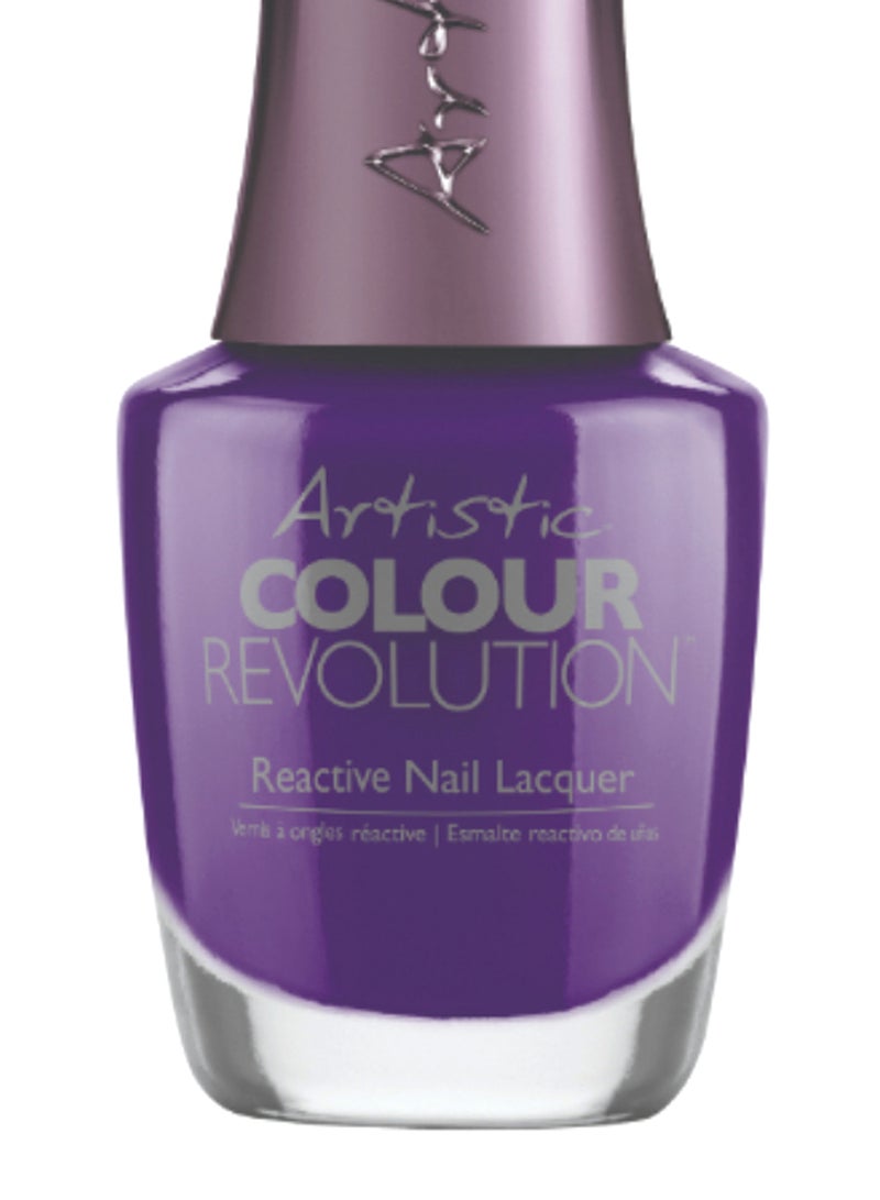ARTISTIC Revolution Reactive Glossy Nail Lacquer Purple - Image 2