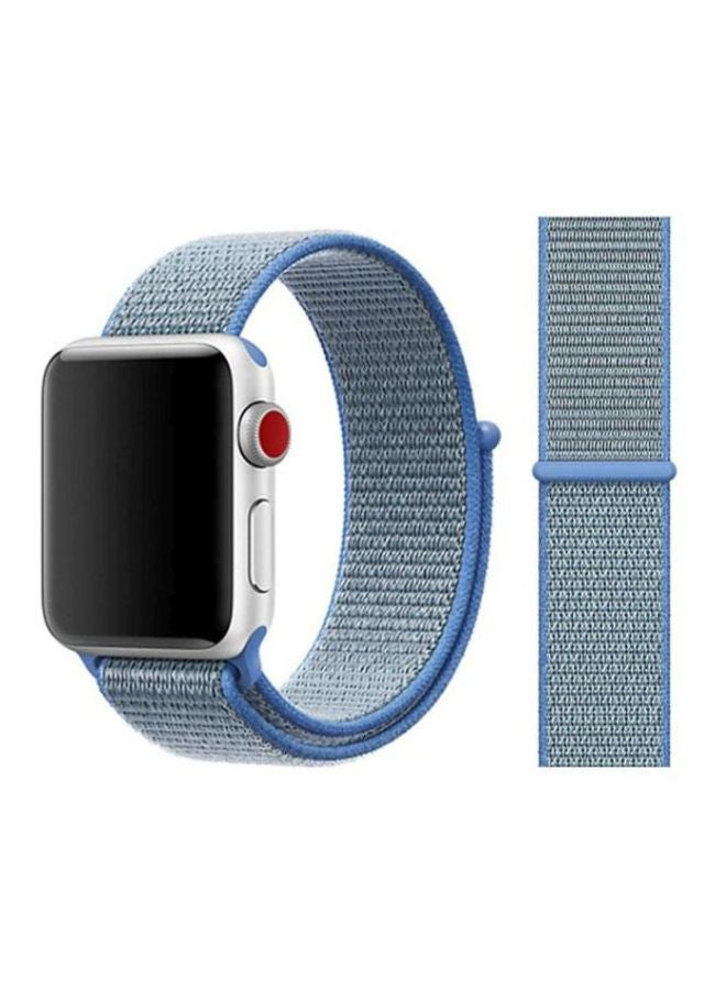 Replacement Band For Apple Watch 42/44mm Blue - Image 2