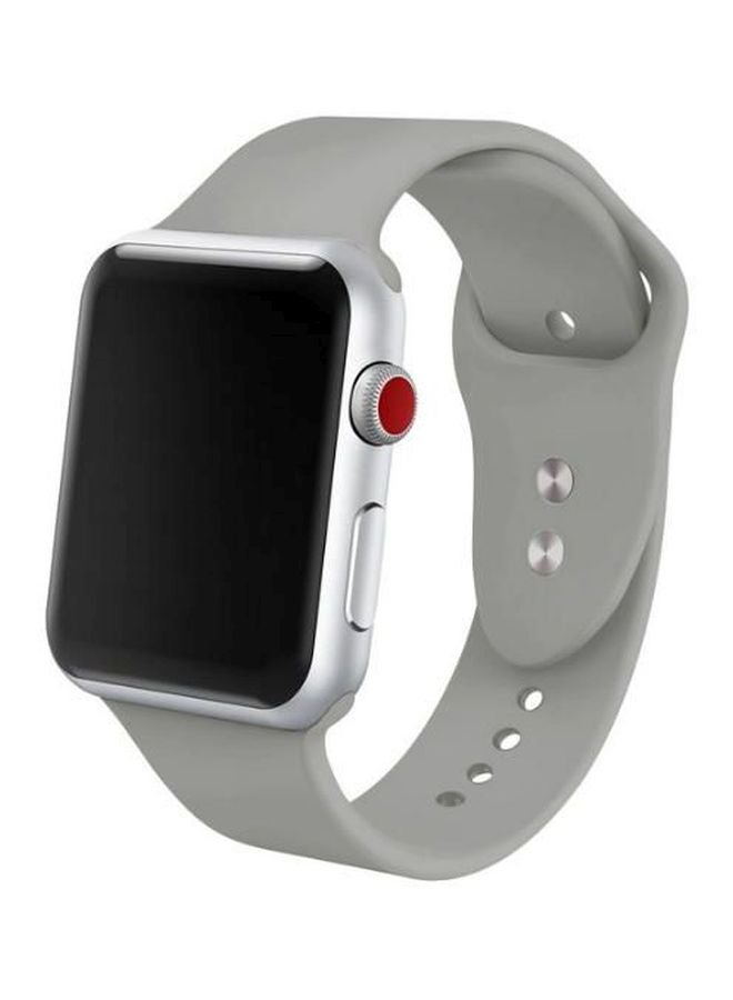 سوار بديل لساعة أبل مقاس 42/44 مم رمادي