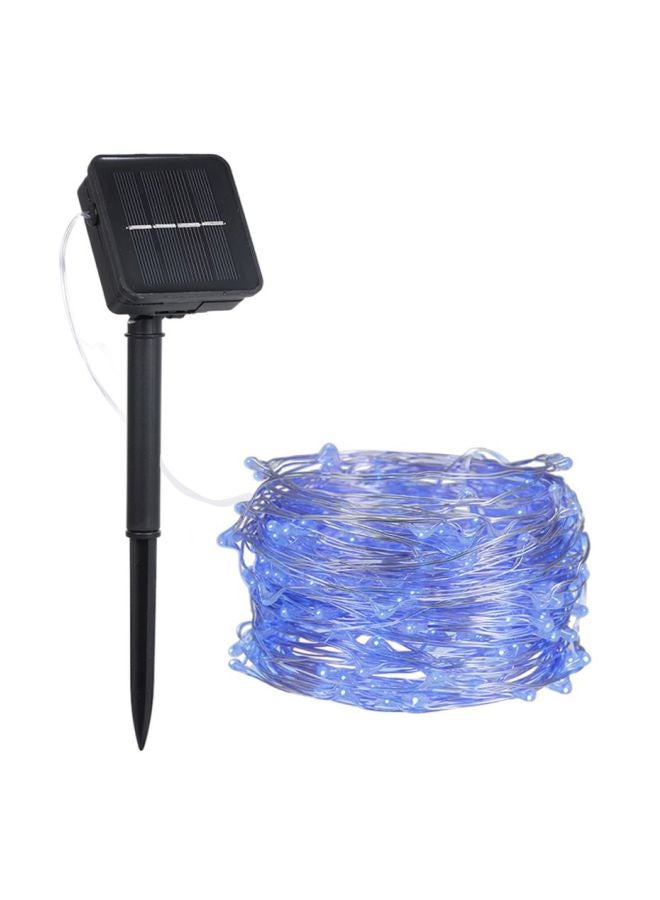شريط إضاءة LED بسلك نحاسي يعمل بالطاقة الشمسية للحديقة أزرق 12 x7 x7سم - Image 1