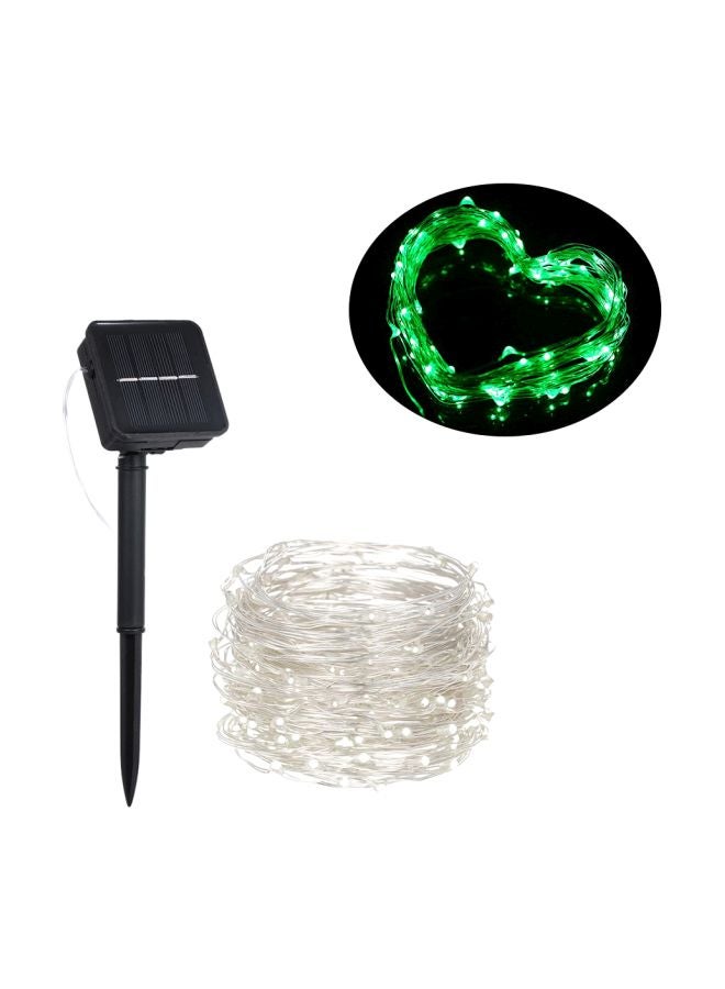شريط إضاءة LED بسلك نحاسي بتصميم فانوس يعمل بالطاقة الشمسية أخضر 12 x7 x7سم - Image 3