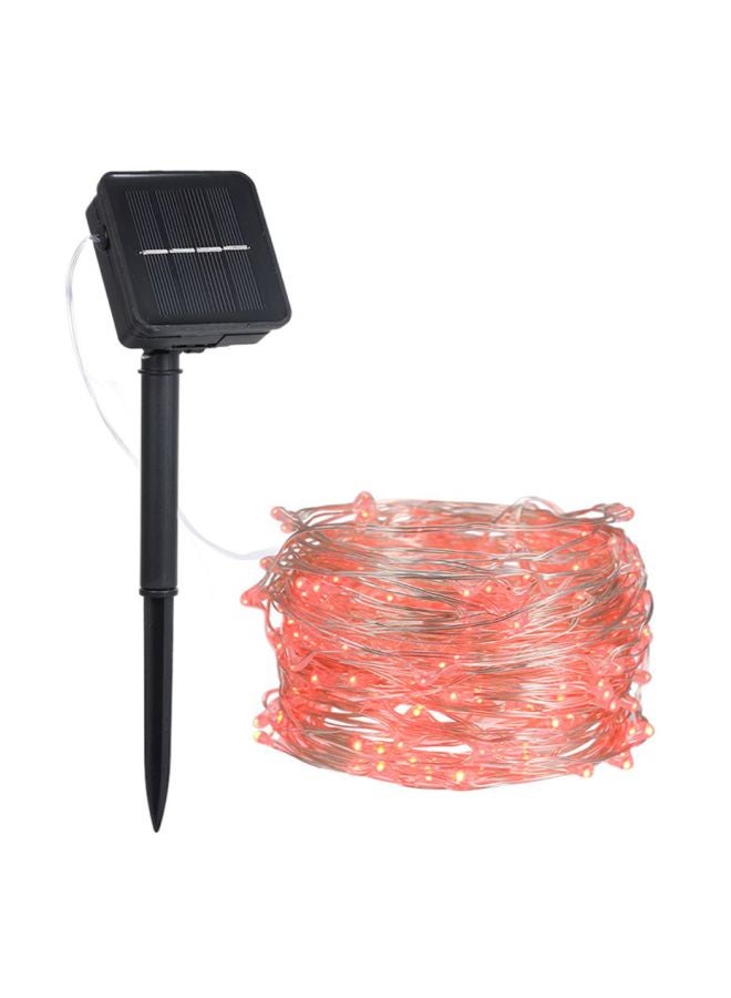 شريط إضاءة LED للزينة يعمل بالطاقة الشمسية أحمر 12 x7 x7سم - Image 1