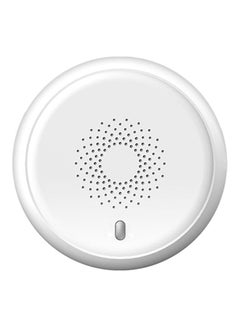 Wi-Fi Smoke Detector Sensor Security System White