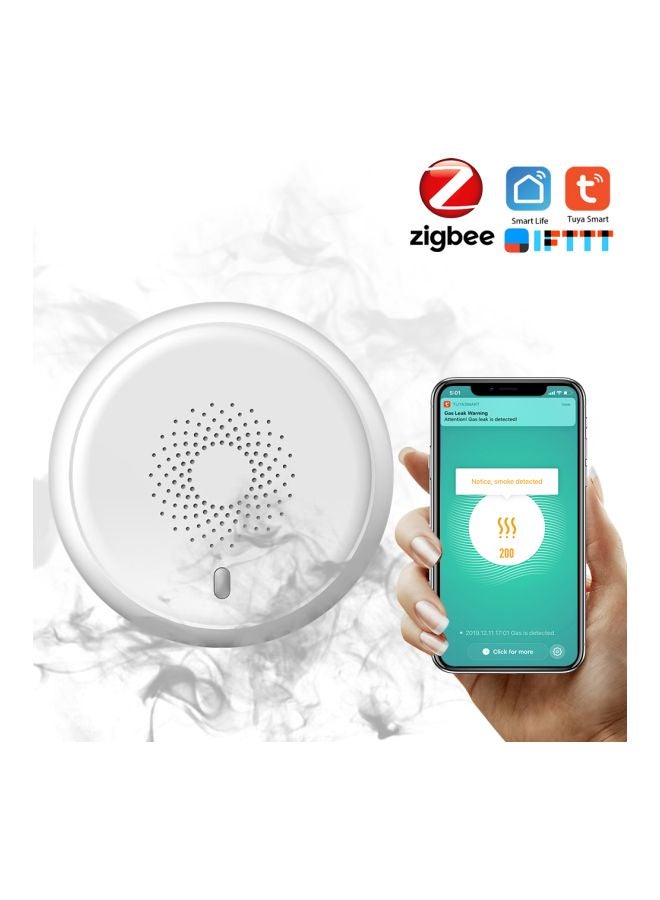 Generic - Wi-Fi Smoke Detector Sensor Security System White - Image 1