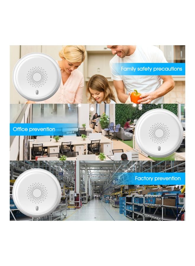 Generic - Wi-Fi Smoke Detector Sensor Security System White - Image 1