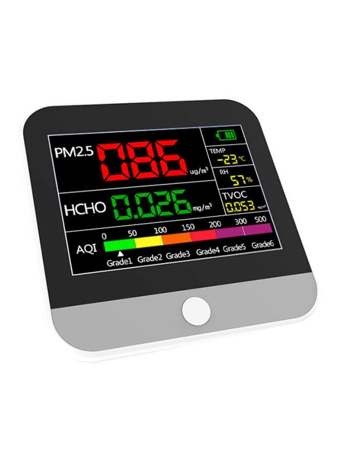 AQI Detector Thermometer With Hygrometer multicolour 13.00x9.00x13.00cm  - Image 1