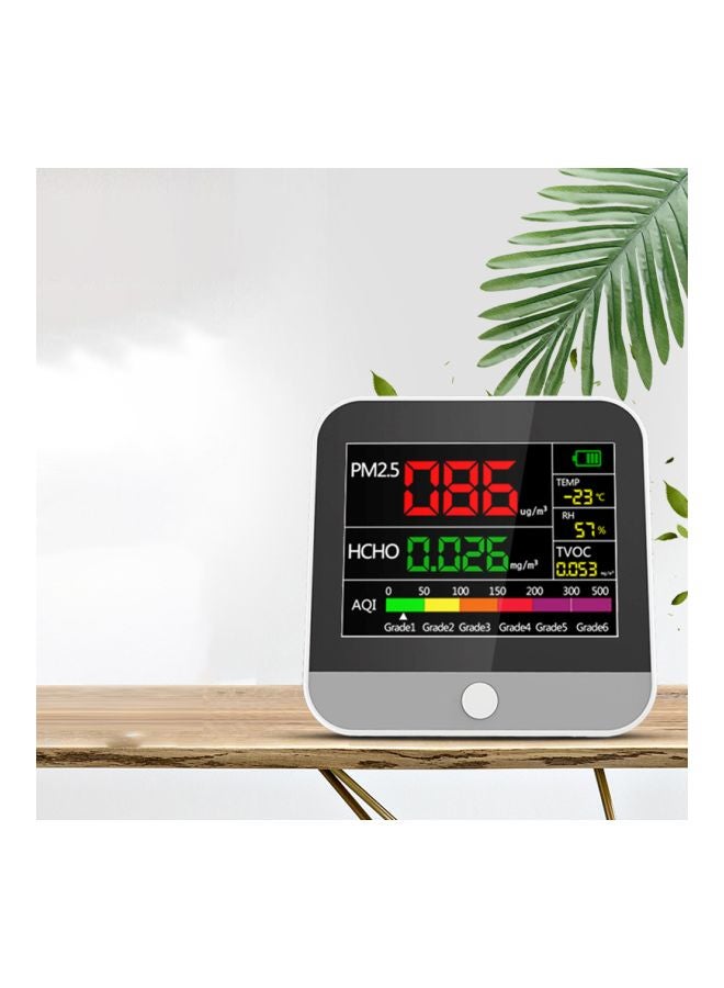 AQI Detector Thermometer With Hygrometer multicolour 13.00x9.00x13.00cm  - Image 5