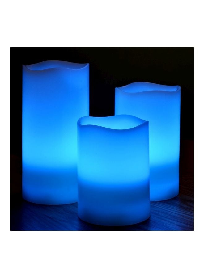 Cool Baby 3-Piece Candle Light Set With Remote Control Beige/White 7.5 x 10cm - Image 4