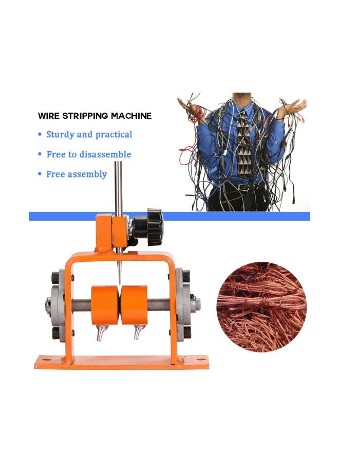 Wire And Cable Stripping Machine Orange/Silver 15x6x14cm  - Image 5