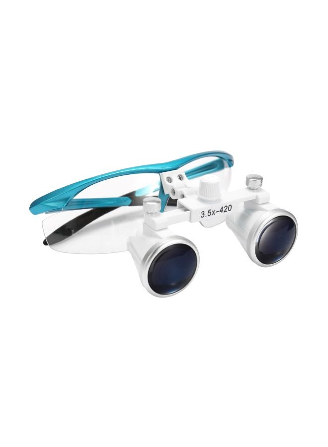 Surgical Medical Binocular Loupes Optical Glasses With LED Headlight Blue 16.50x7x15.50cm