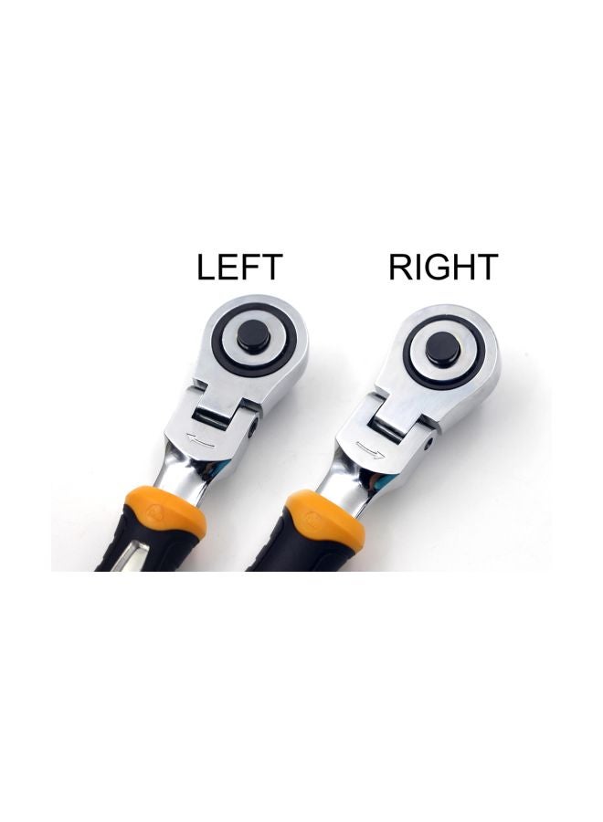 Generic 3-In-1 180 Degree Ratchet Wrench Black/Yellow/Silver 23x2.50x7.50cm  - Image 2