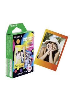 FUJIFILM 10-Sheet Instax Mini Rainbow Instant Flim Blue/Yellow/Green  - Image 2