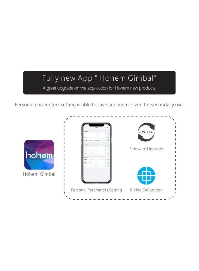hohem iSteady Pro 2 Action Camera Gimbal Stabilizer Black  - Image 3