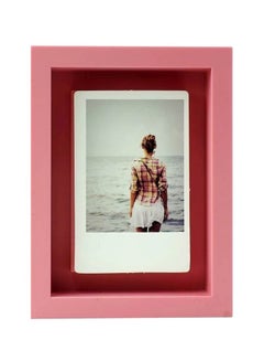 Instax Magnet Shadow Box Single Opening Frame Pink/Red