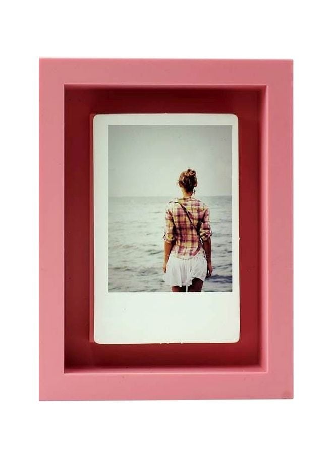 FUJIFILM - Instax Magnet Shadow Box Single Opening Frame Pink/Red - Image 1
