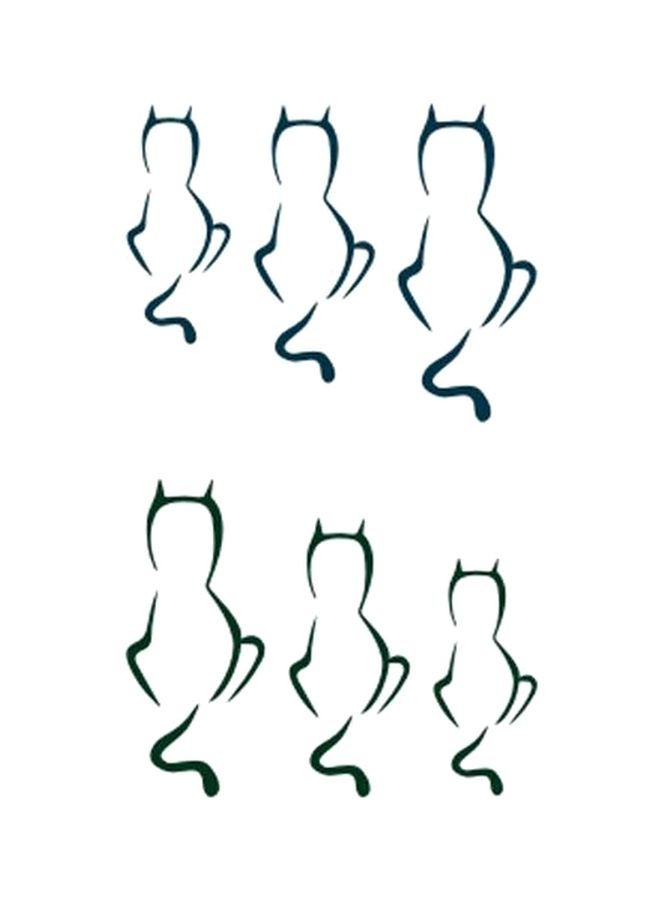 Waterproof Tattoo Stickers Black