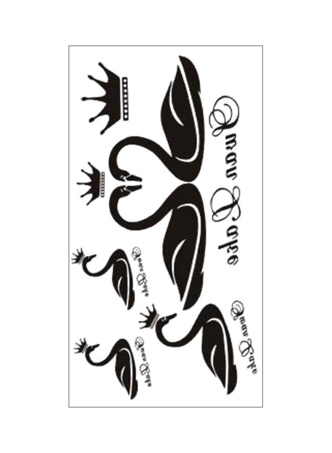 Waterproof Temporary Tattoo Sticker Black