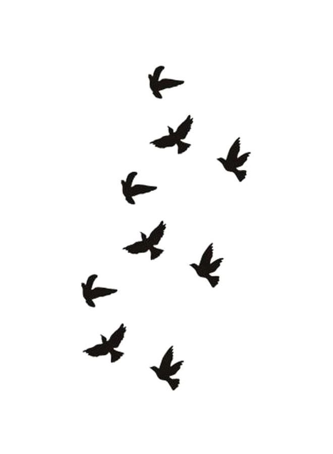 Waterproof Temporary Tattoo Stickers Black