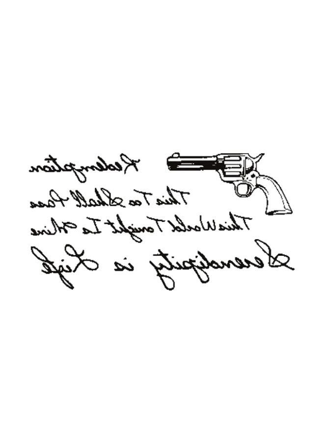 Waterproof Temporary Tattoo Sticker Black