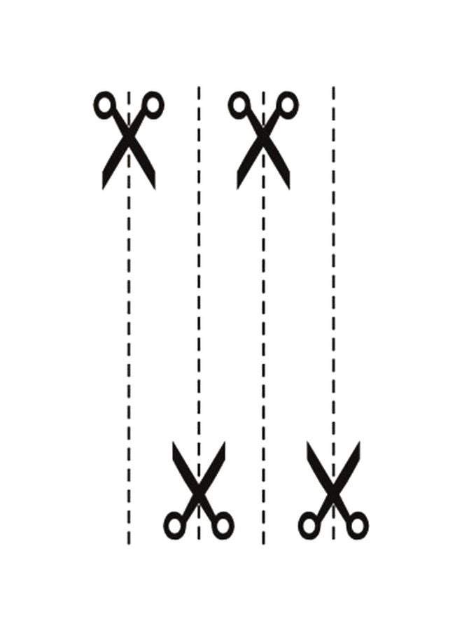 ملصق تاتو مؤقت مقاوم للماء أسود