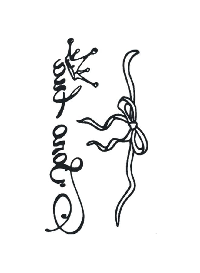 Waterproof Temporary Tattoo Stickers Black