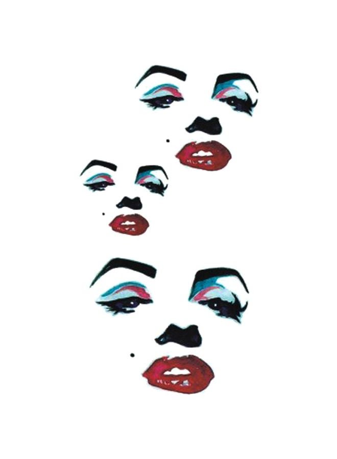 Waterproof Temporary Tattoo Stickers Blue/Black/Red