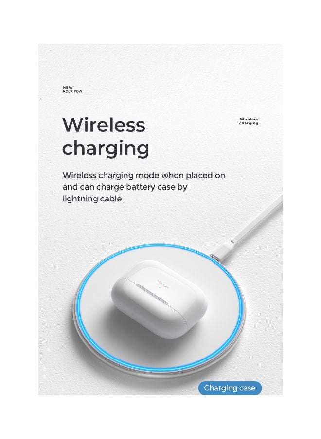 Rock Pow In Ear Wireless Earbuds White  - Image 4