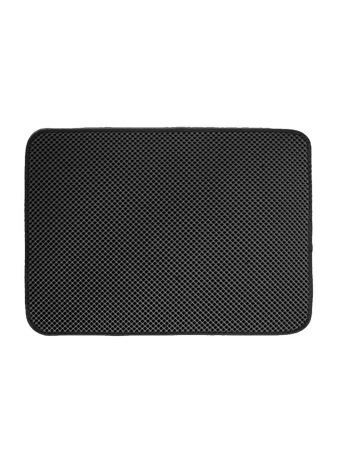 Double-Layer Cat Litter Mat Black - Image 1