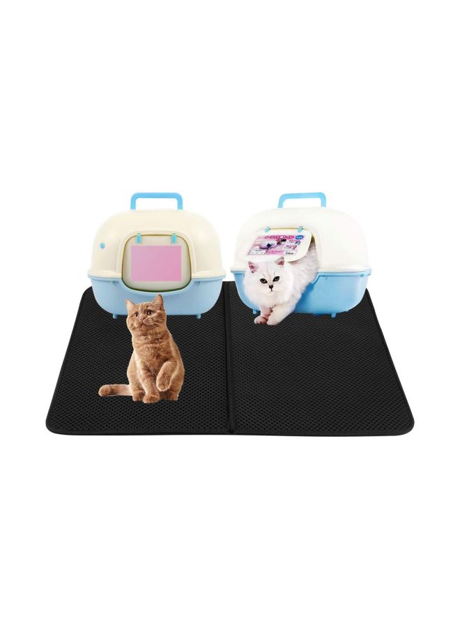 Double-Layer Cat Litter Mat Black - Image 5