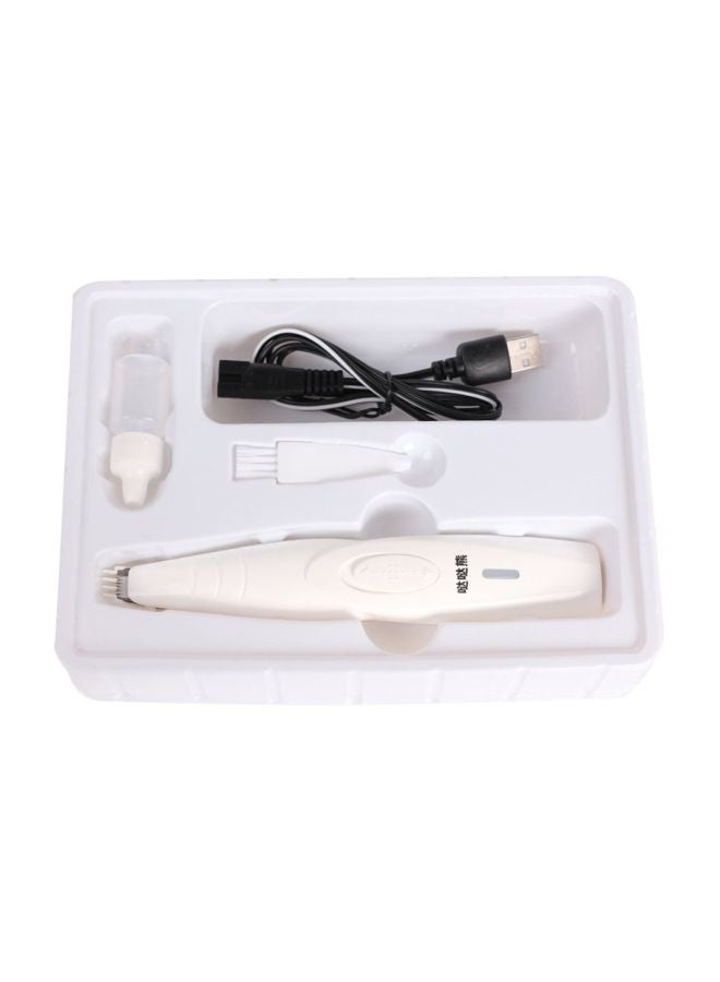 Rechargeable Hair Trimmer White/Black - Image 1