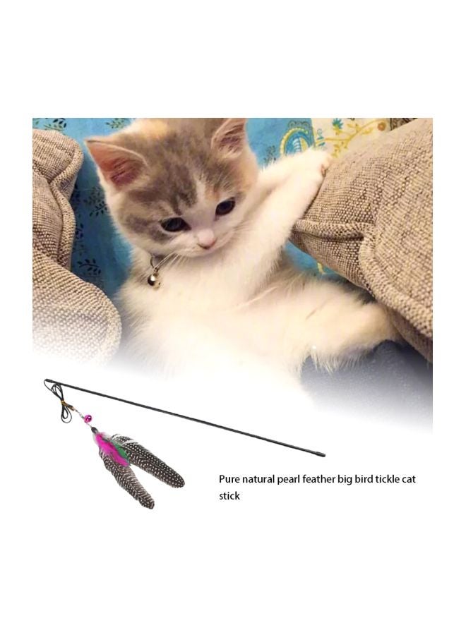 Generic Teaser Interactive Toy Rod With Bell And Feather Multicolour  - Image 2