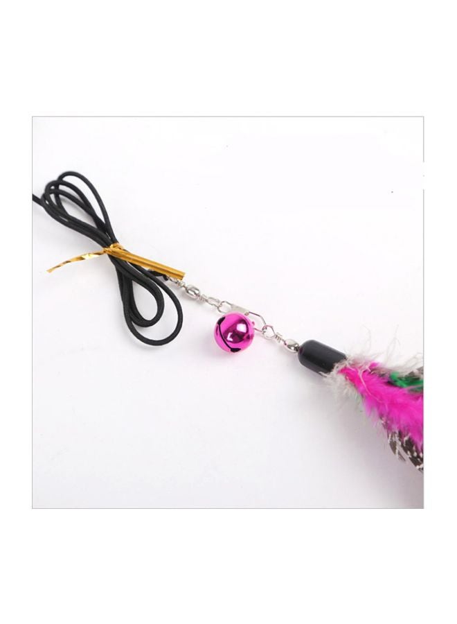 Generic Teaser Interactive Toy Rod With Bell And Feather Multicolour  - Image 4